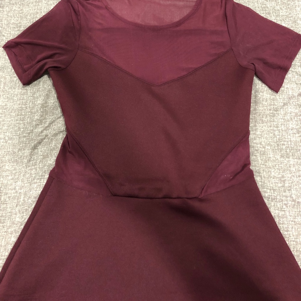 Beautiful red wine H&M color dress.